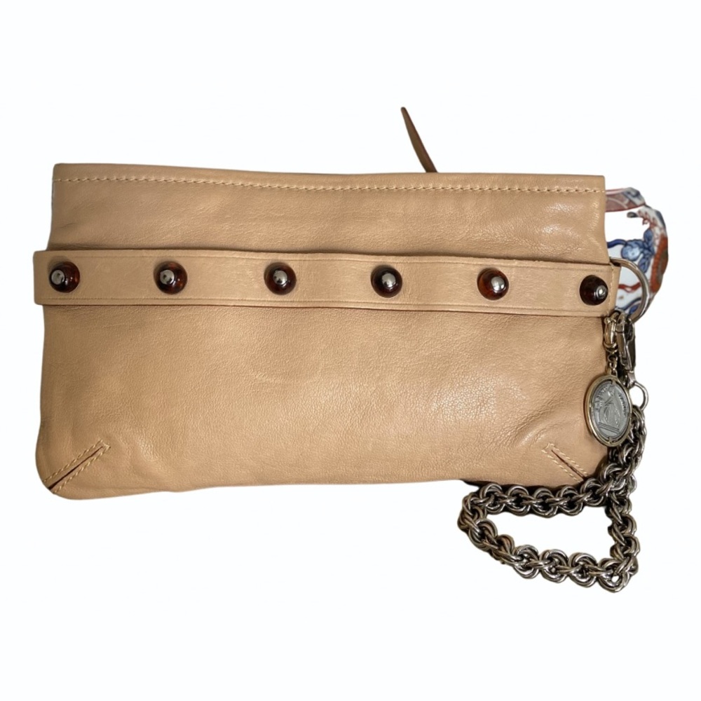 Lanvin calf leather chain purse